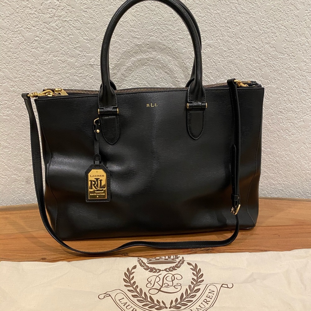 Lauren Ralph Lauren Double zip satchel